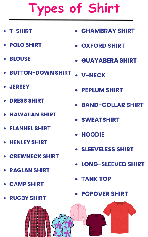 Types of Shirt