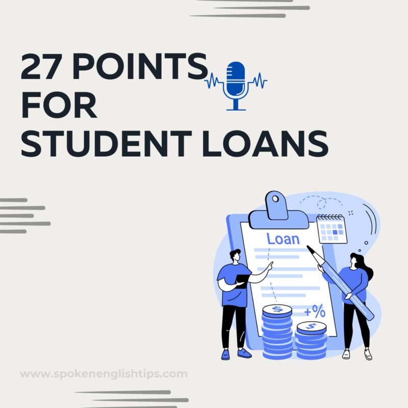 27 Points For Student Loans