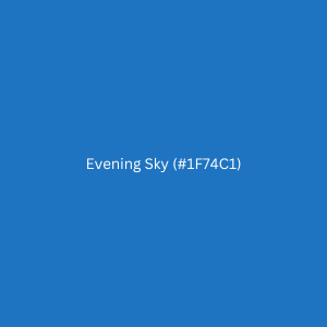 Evening Sky (#1F74C1)