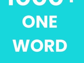 1000 one word substitution of words