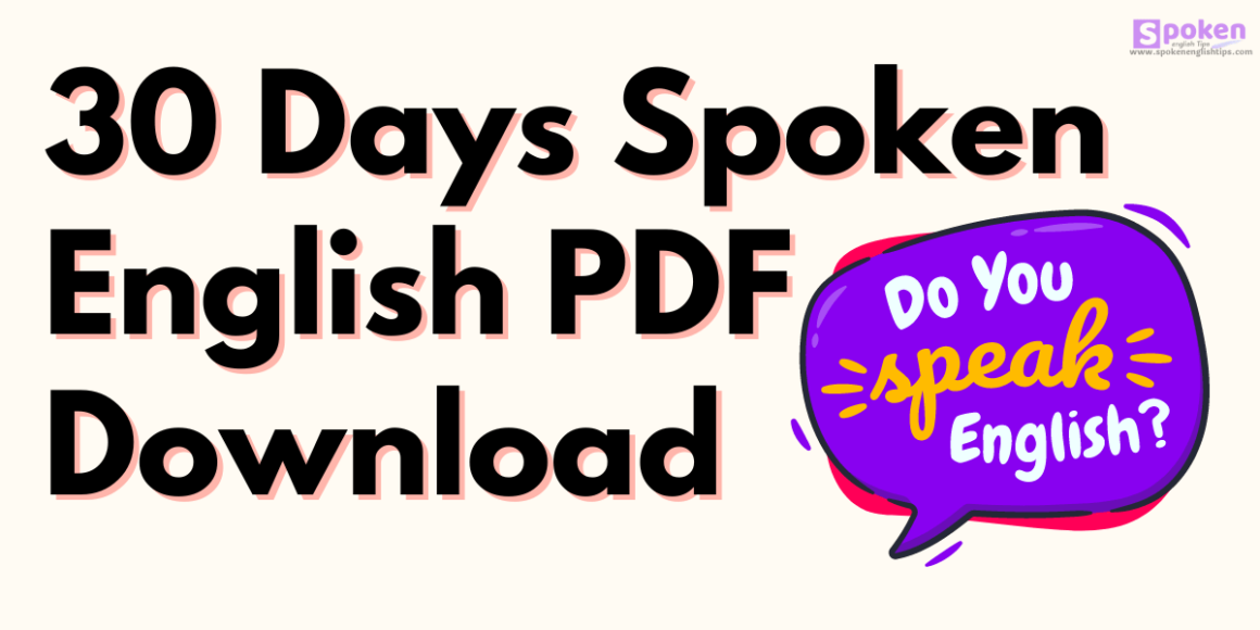 30 Days English Speaking Challenge Pdf