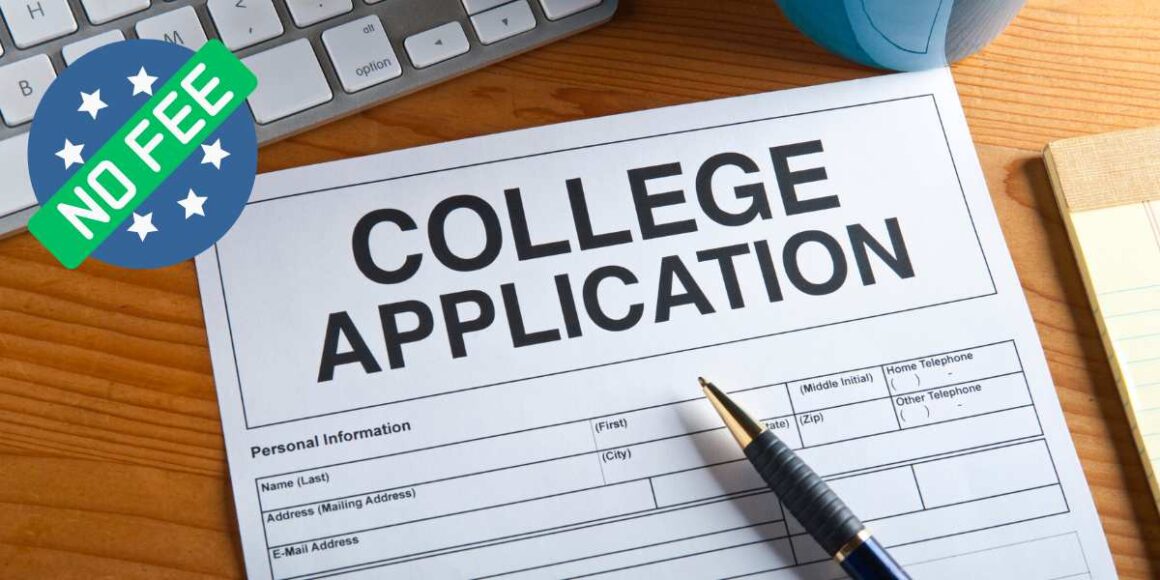 Online Colleges No Application Fee