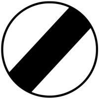 END OF SPEED RESTRICTION