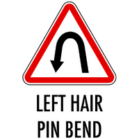 LEFT HAIR PIN BEND