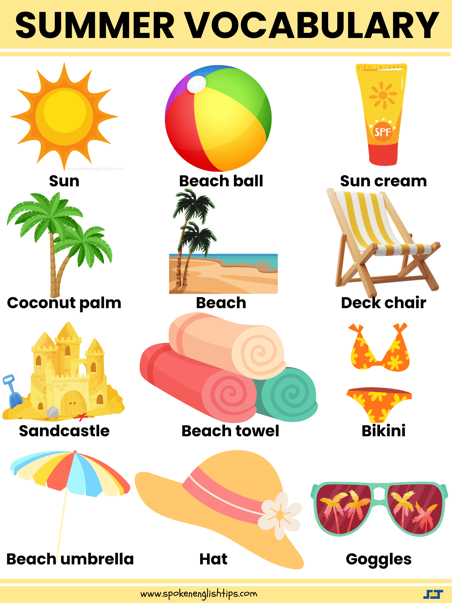 List Of Holidays With Vocabulary Words In English