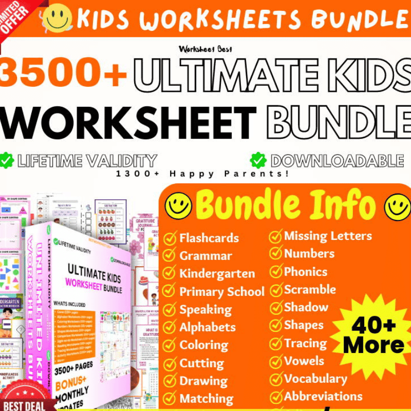 Worksheets Mega Bundle