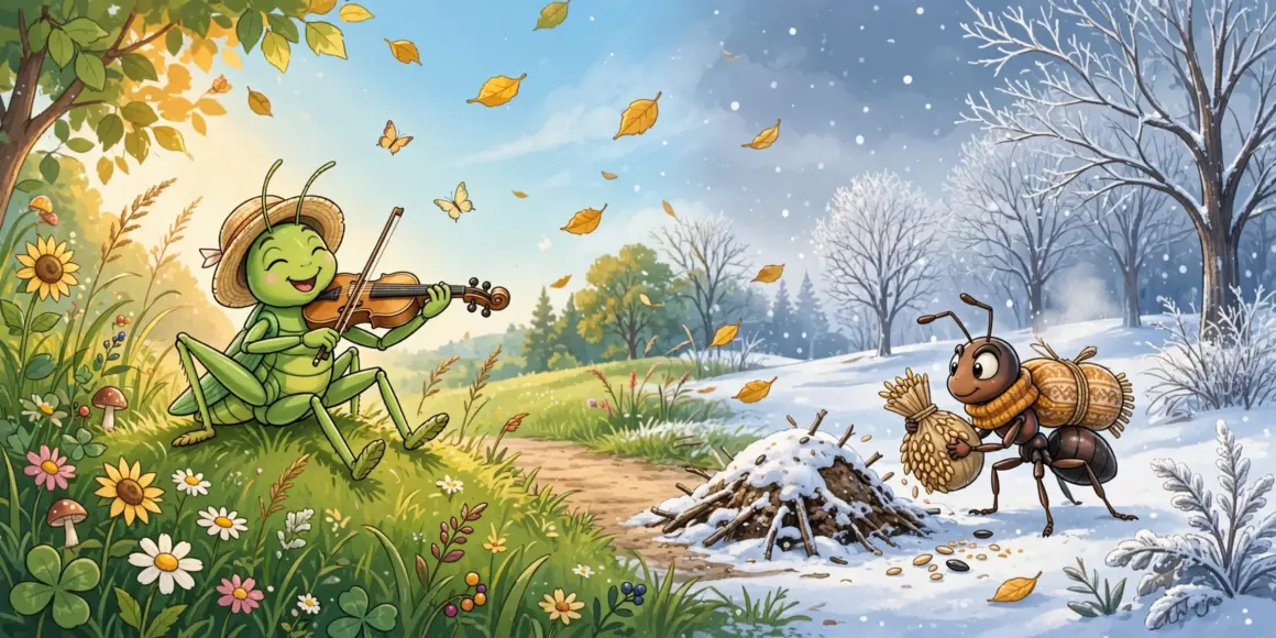 35 Best Moral stories in English with Good Moral The Ant and the Grasshopper