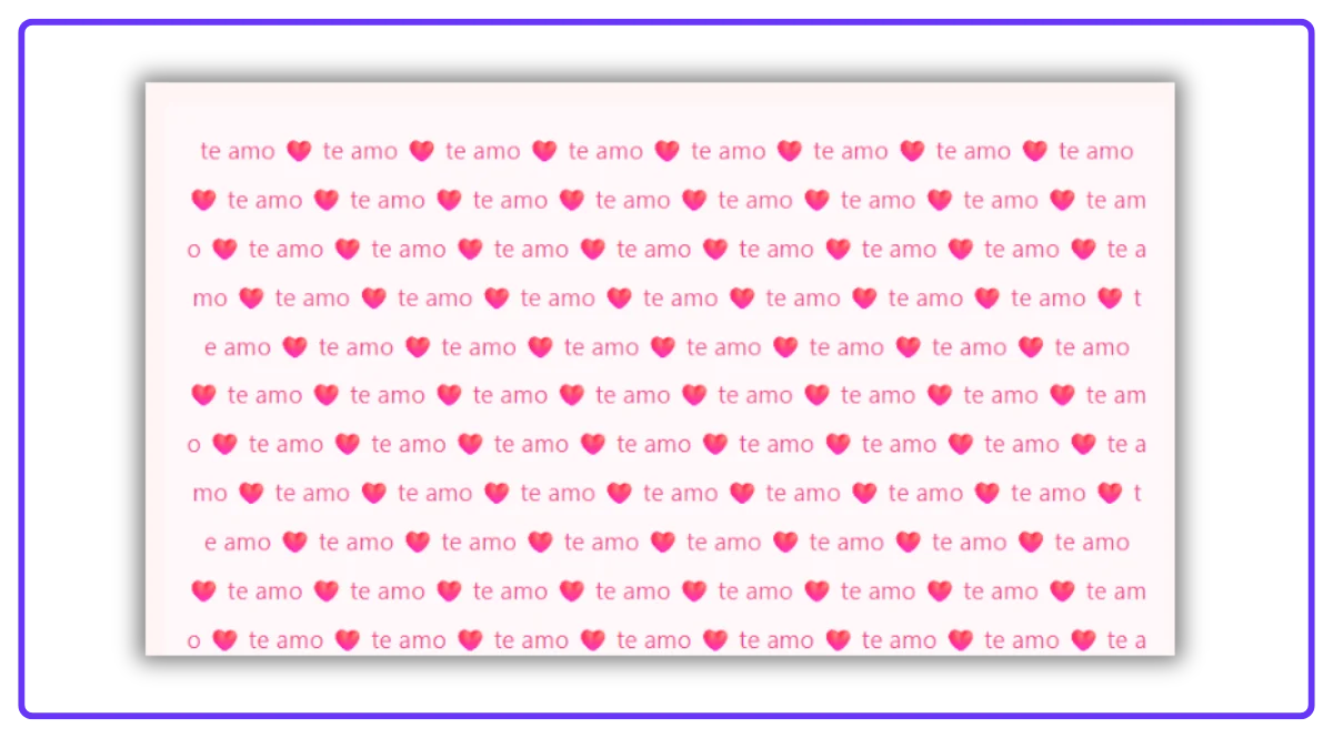 1000 Te Amo Para Copiar Y Pegar en Whatsapp Con Corazones