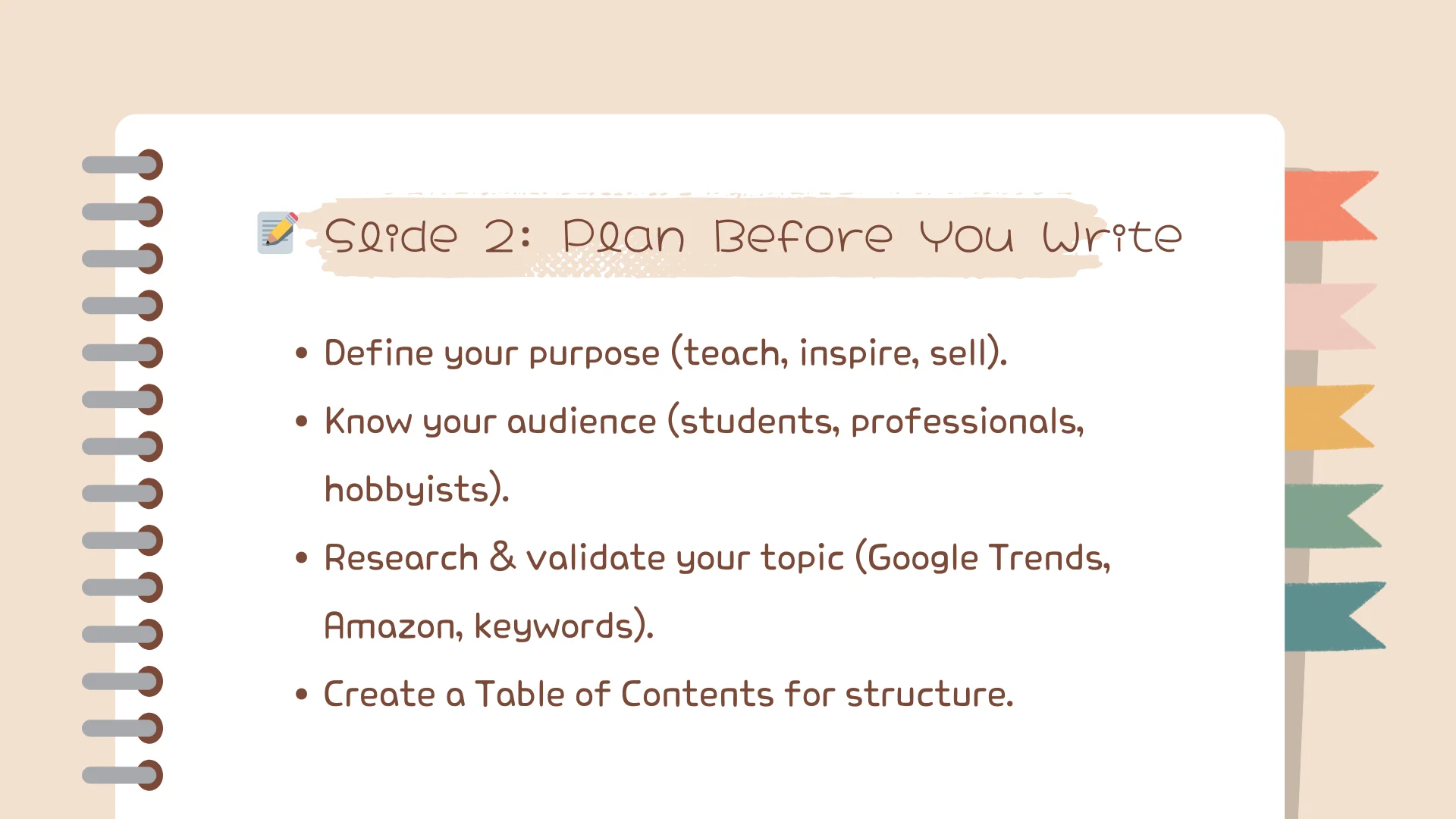 How to write an ebook