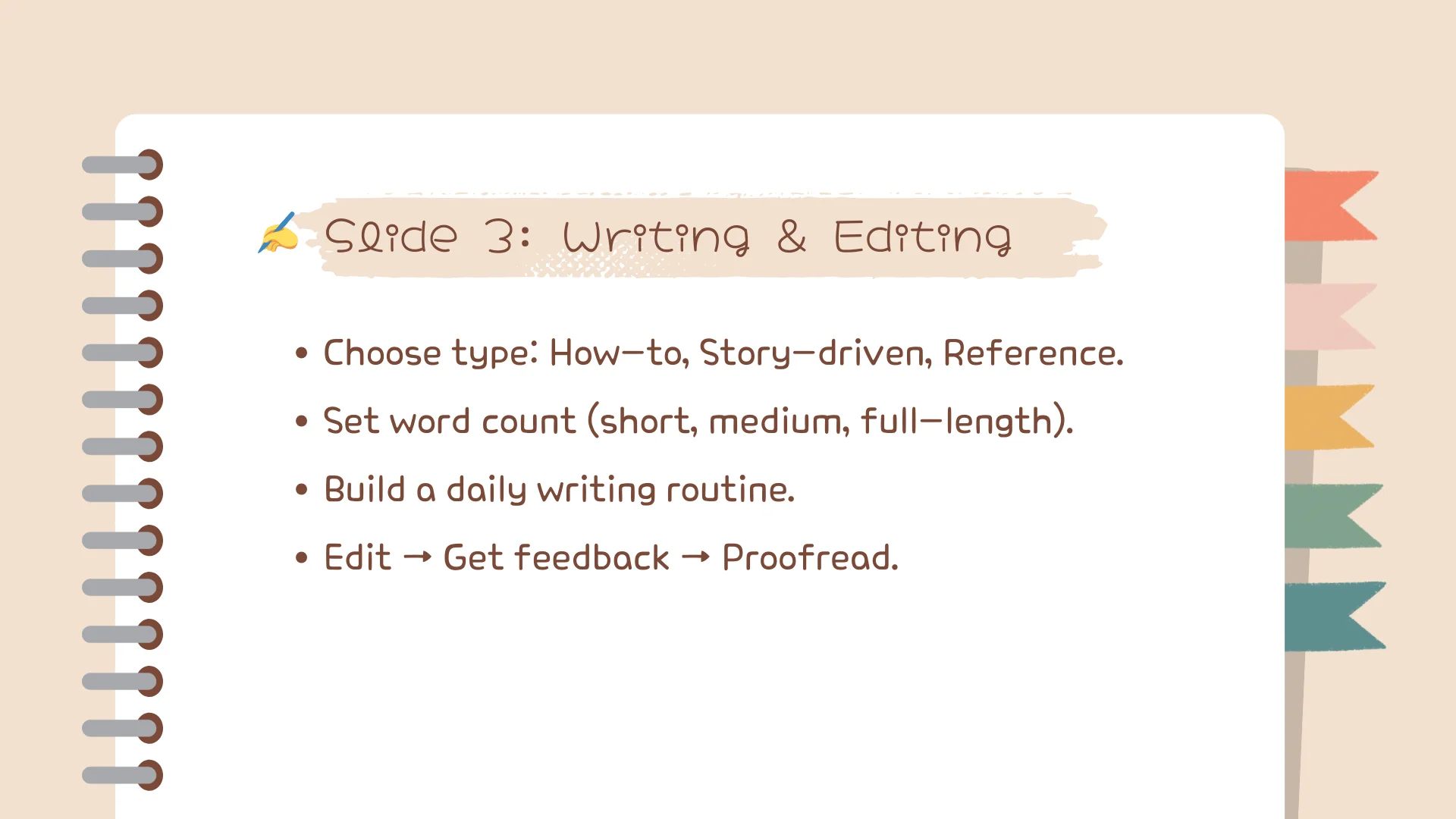 How to write an ebook