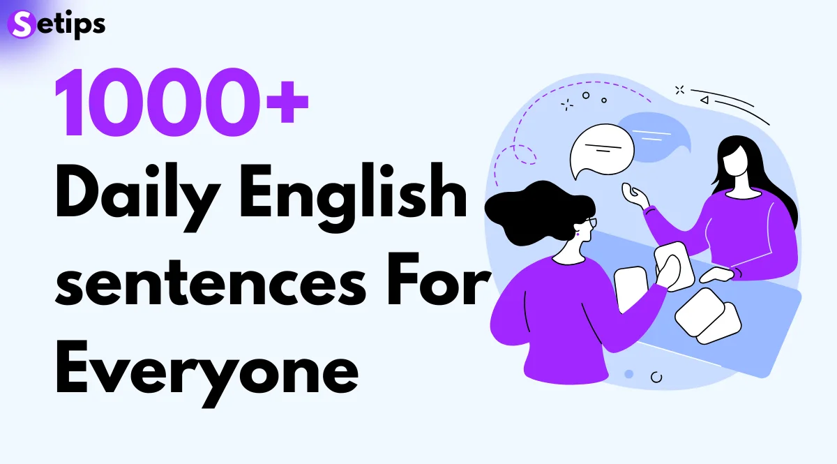 Daily English sentences