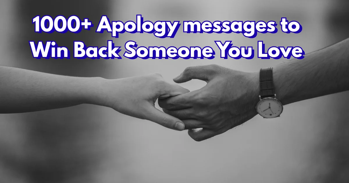 Apology Messages