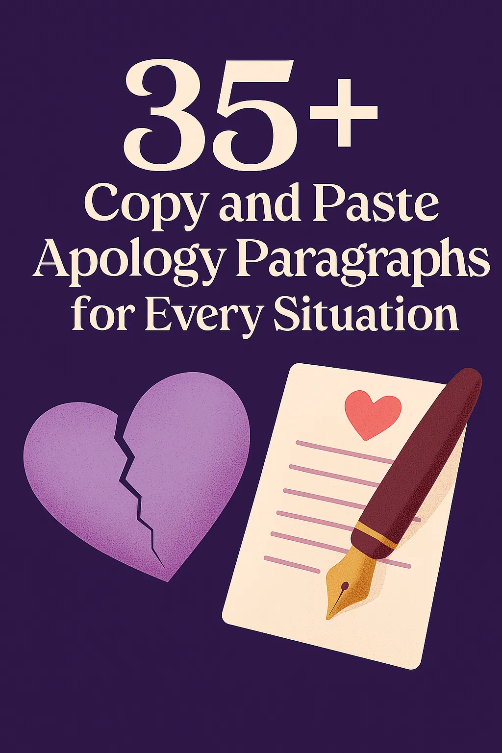 Copy and Paste Apology Paragraphs