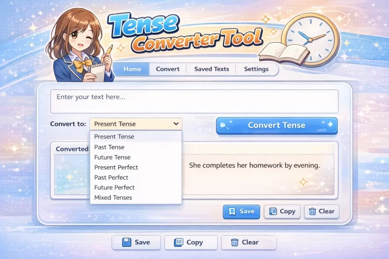 All tense converter tool