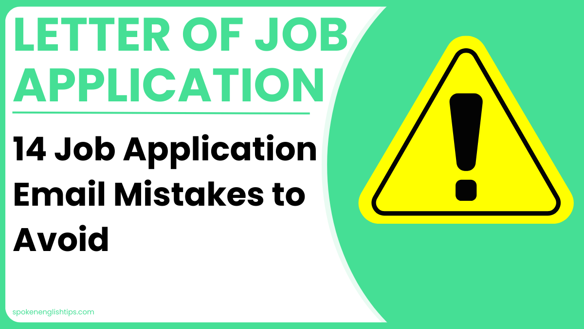 Job Application Email Mistakes to Avoid