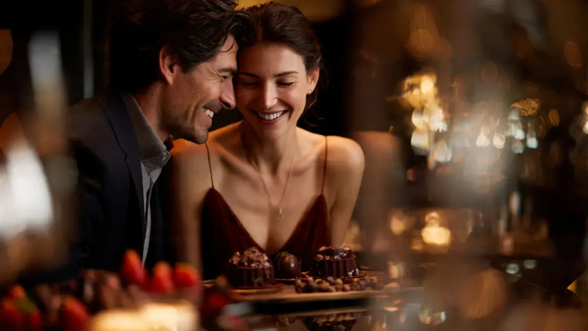 Chocolate Day Couple Portrait Prompt