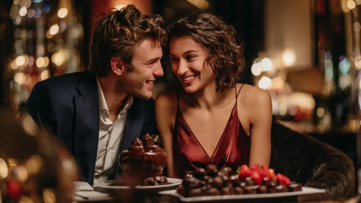 Chocolate Day Couple Portrait Prompt