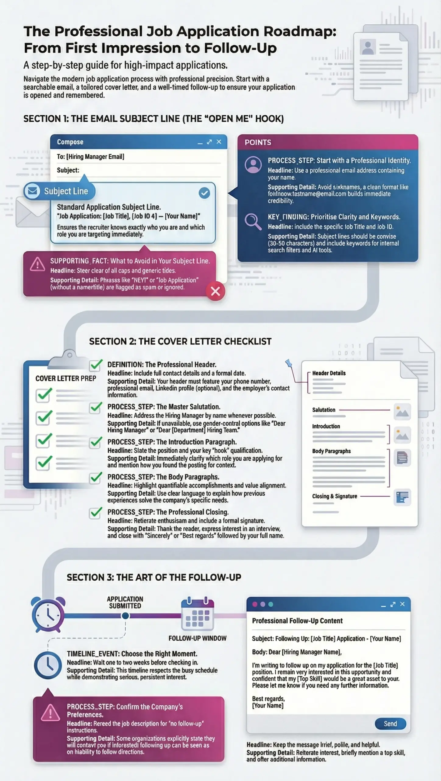 Email Job Application Letter infographic2
