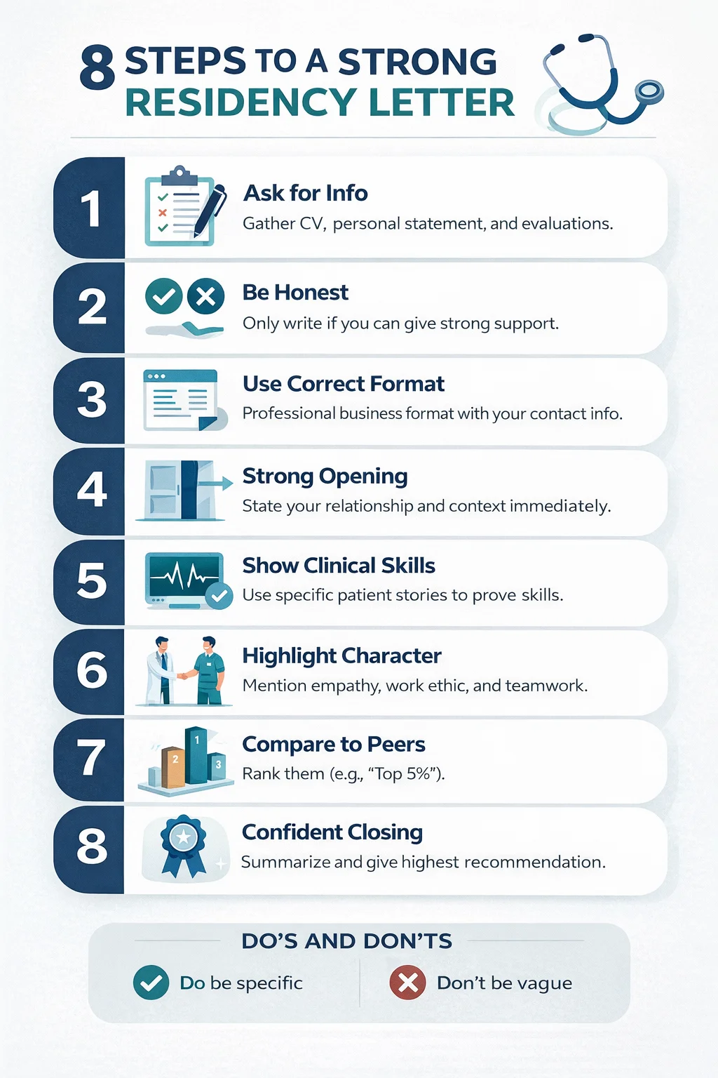 How To Write a Letter of Recommendation for Residency