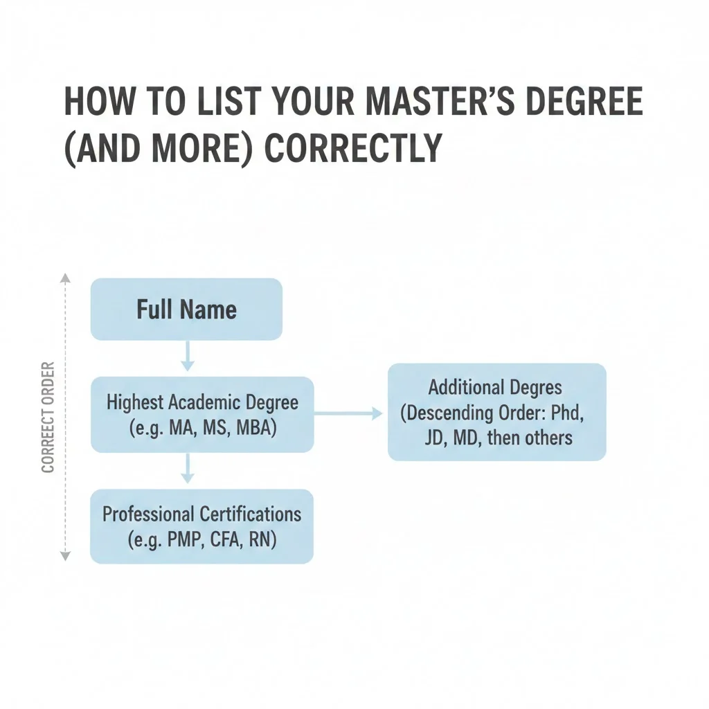 How to List Your Master’s Degree After Your Name