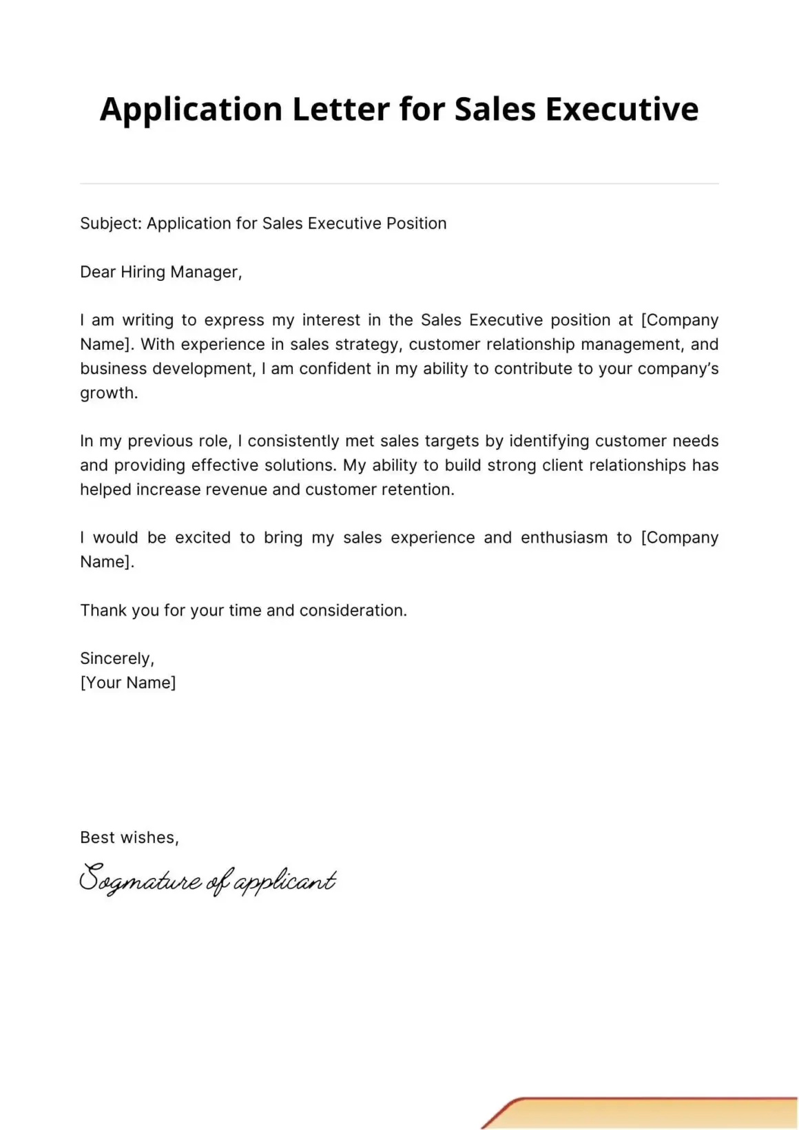10+ Examples for Any Specific position application Letter