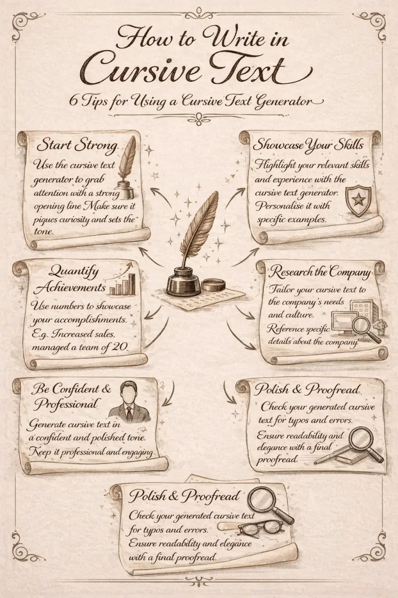 CURSIVE TEXT GENERATOR