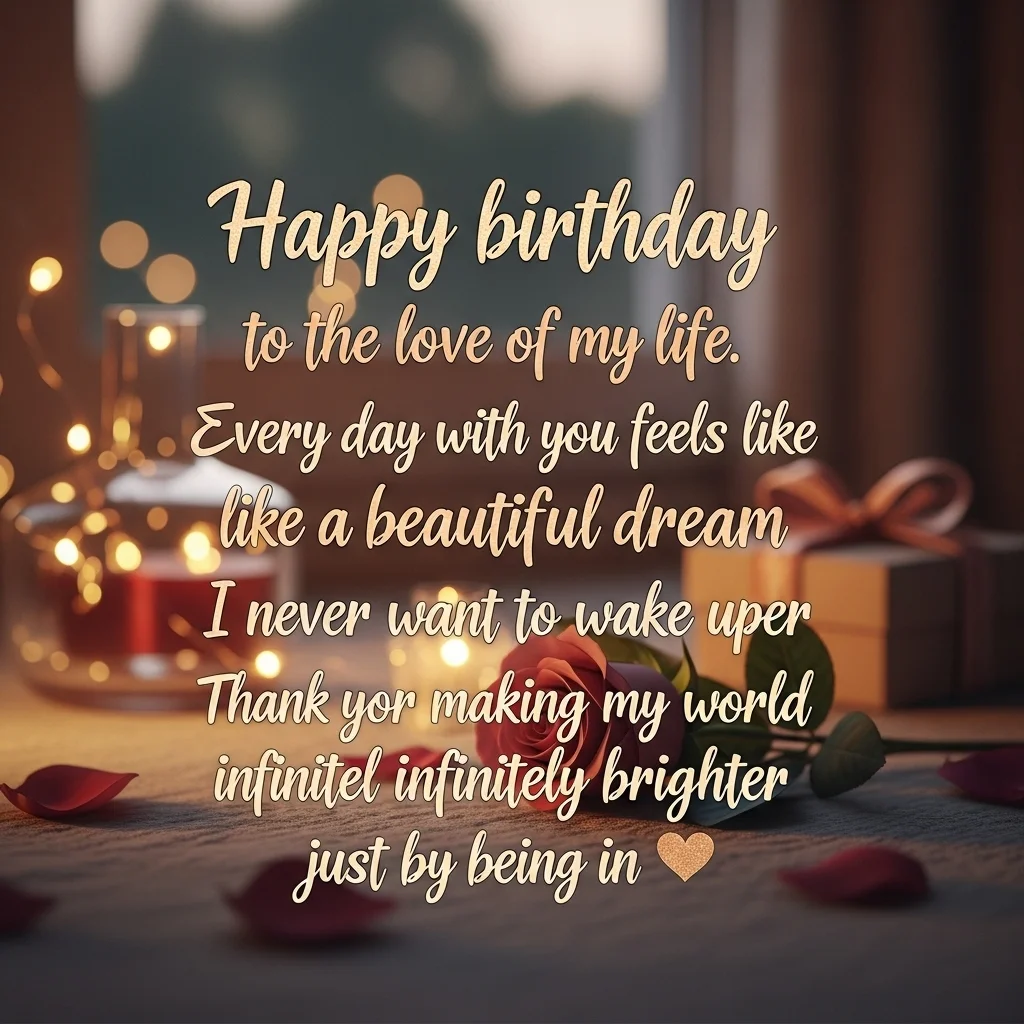 Romantic Birthday Wishes