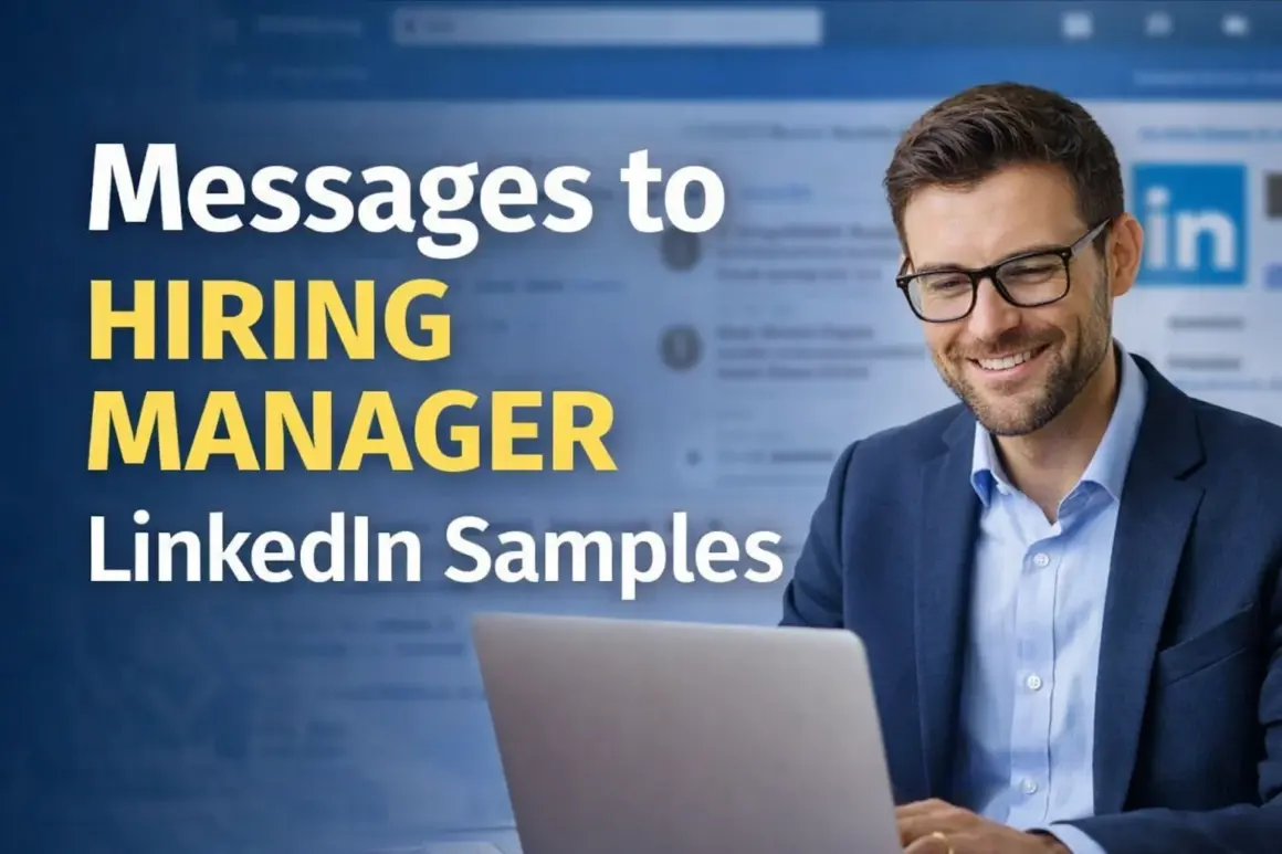 Learn and Grow Messages to Hiring Manager LinkedIn Samples