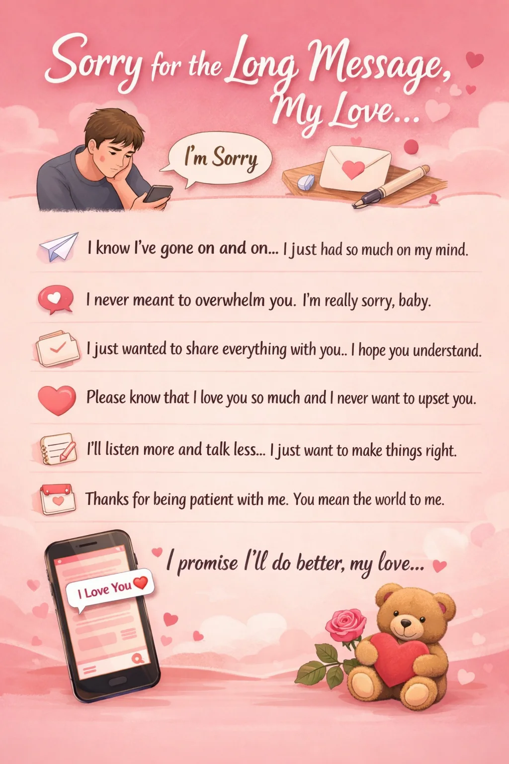 21+ Sorry Long Message for Girlfriend Sorry Long Message for Girlfriend