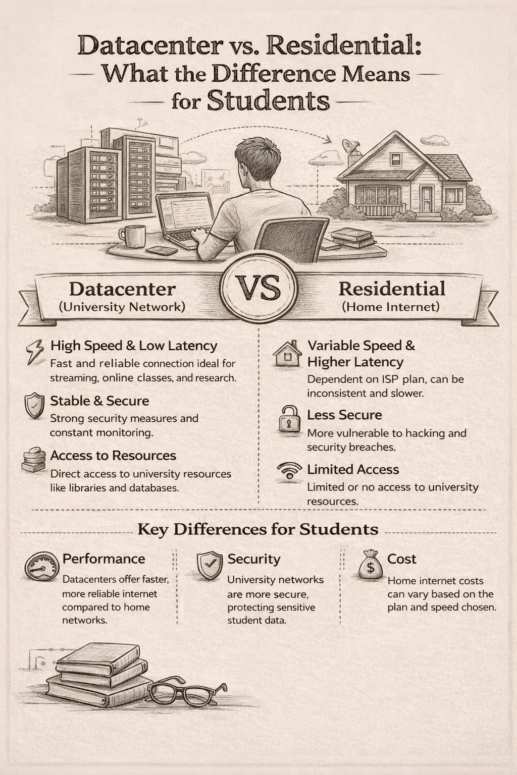 How to Use ChatGPT for Studying When Access Is Blocked Datacenter vs. Residential: What the Difference Means for Students