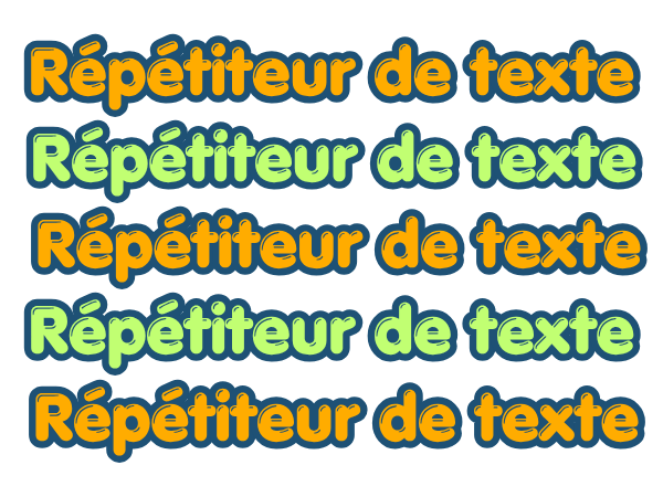 Répétiteur de texte