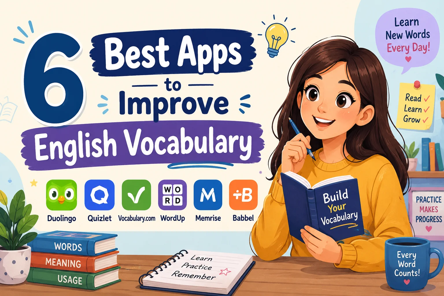 6 Best Apps to Improve English Vocabulary