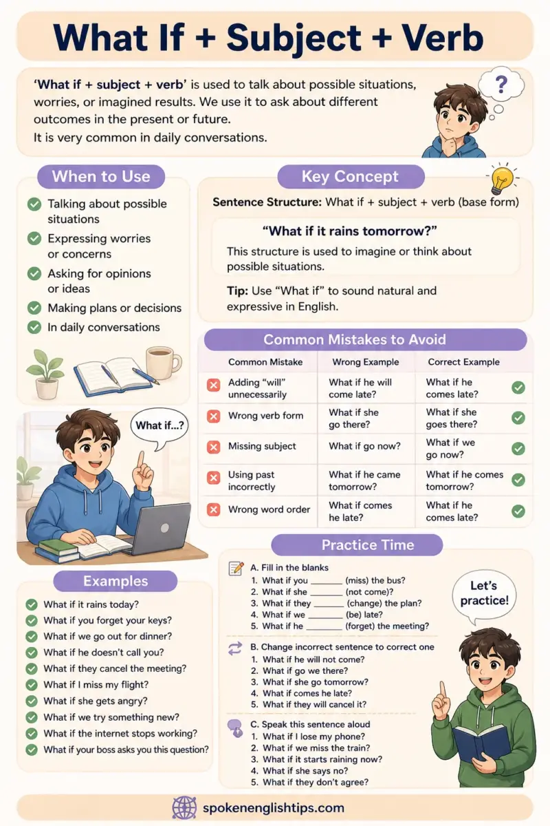 What if + subject + verb