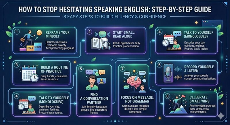How to Stop Hesitating Speaking English