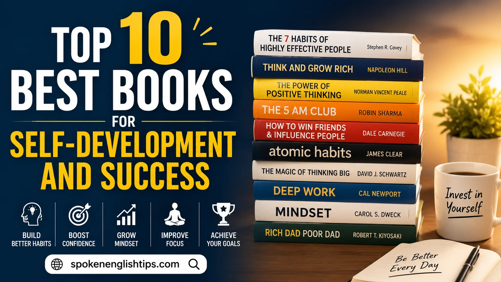 Top 10 Best Books for Self-Development and Success