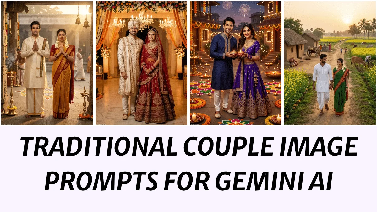 Traditional Couple Image Prompts for Gemini AI