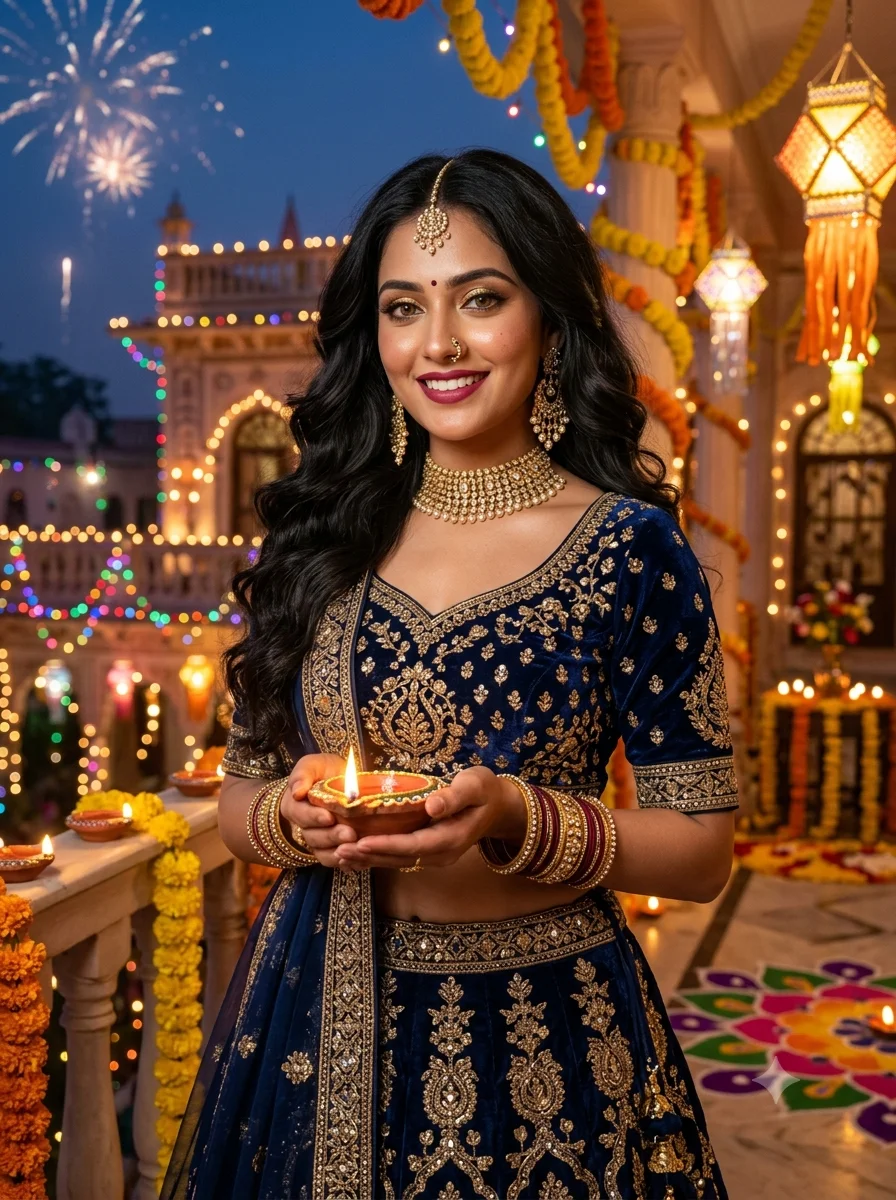 Diwali Festival Princess Portrait