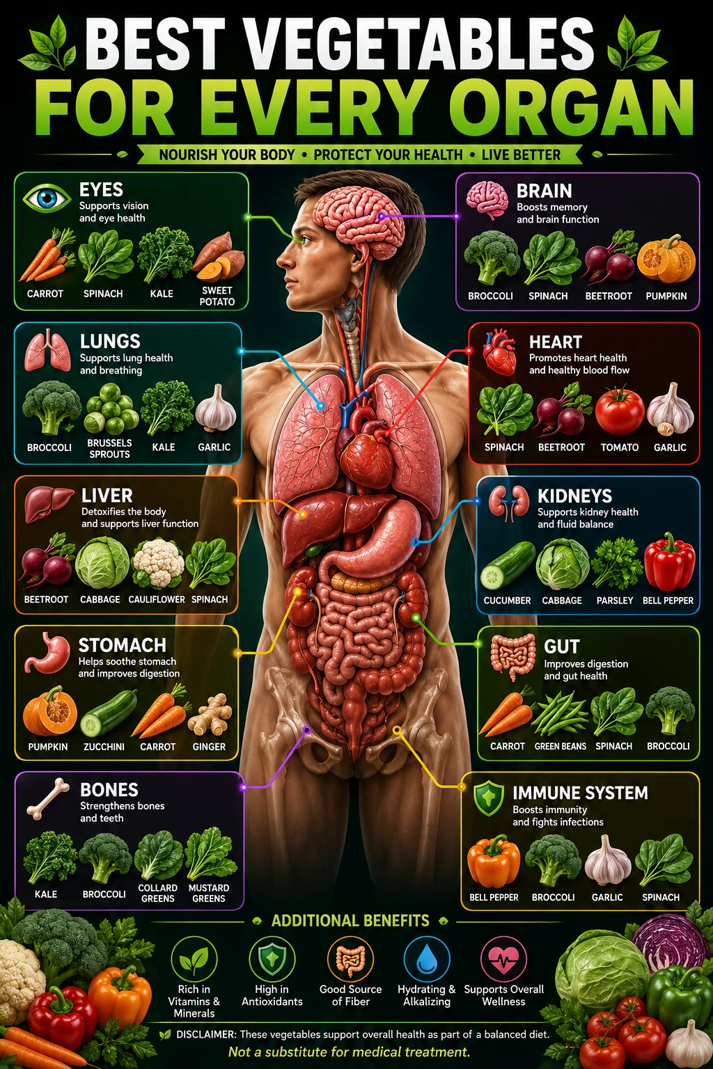 Best vegetables for organ health Best vegetables for organ health