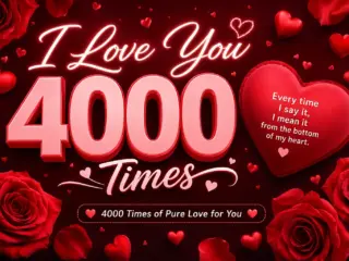 I love you 4000 times copy and paste