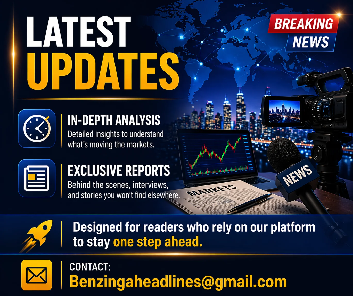 Benzinga advertising banner