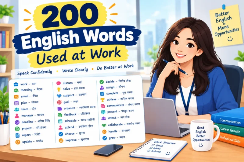 200 English Words Used at Work