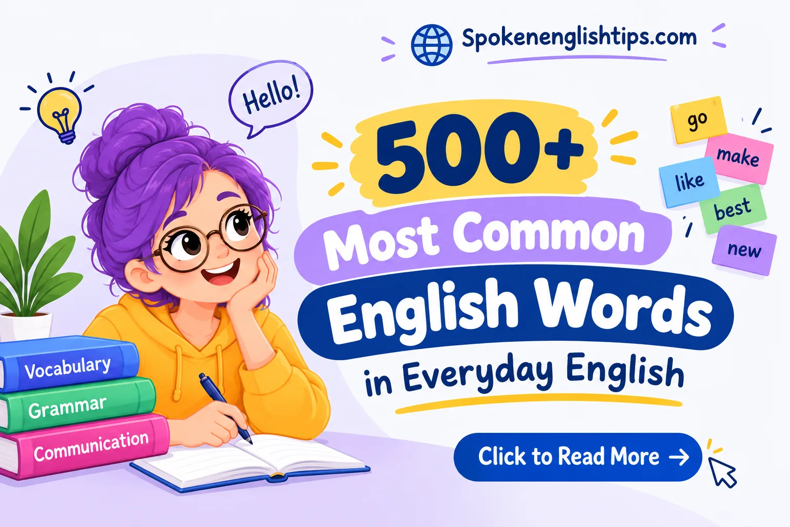 500+ Most Common English Words in Everyday English