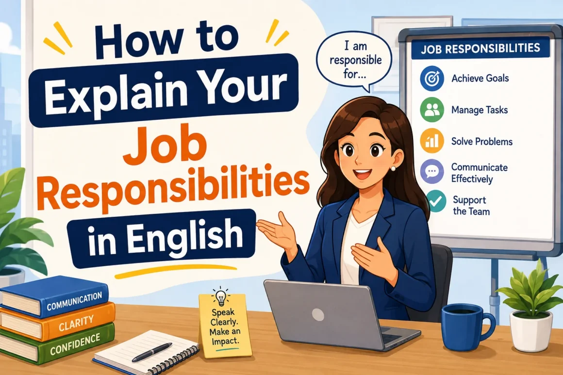 How to Explain Your Job Responsibilities in English How to Explain Your Job Responsibilities in English