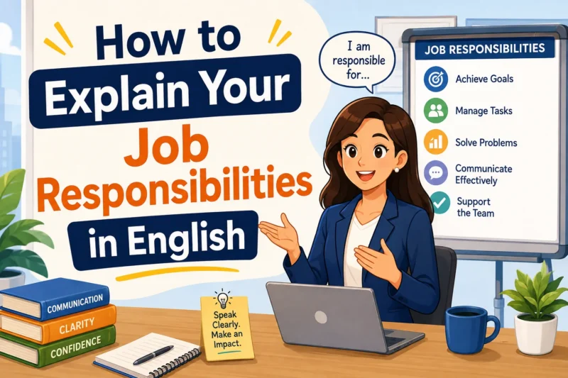 How to Explain Your Job Responsibilities in English