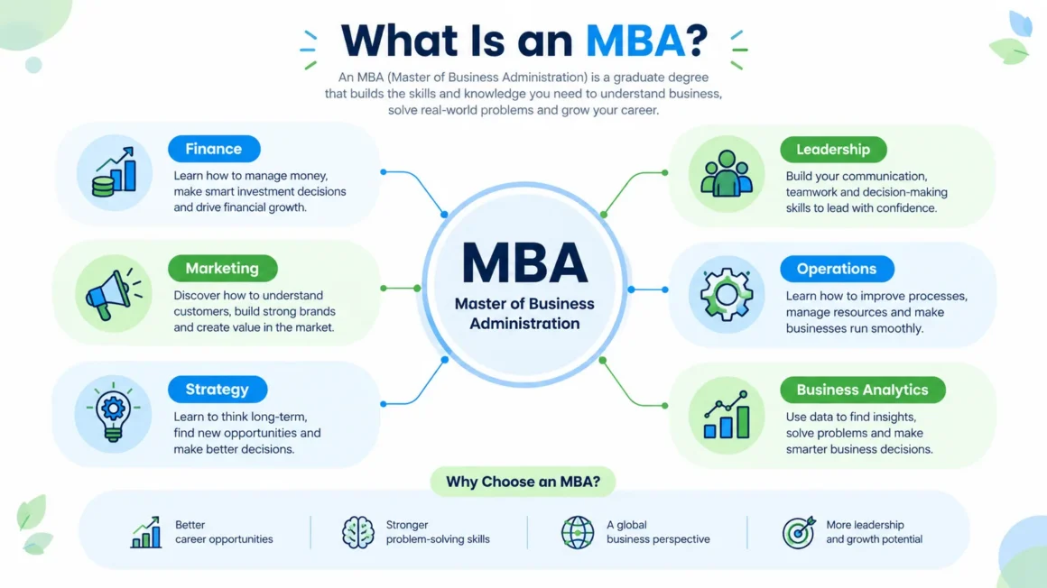 What is an MBA and the main subjects covered in an MBA degree
