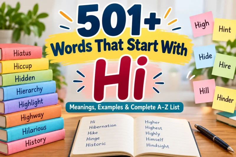 Words That Start With Hi