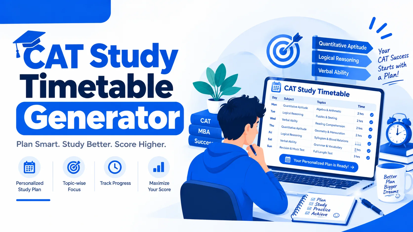 CAT Study Timetable Generator