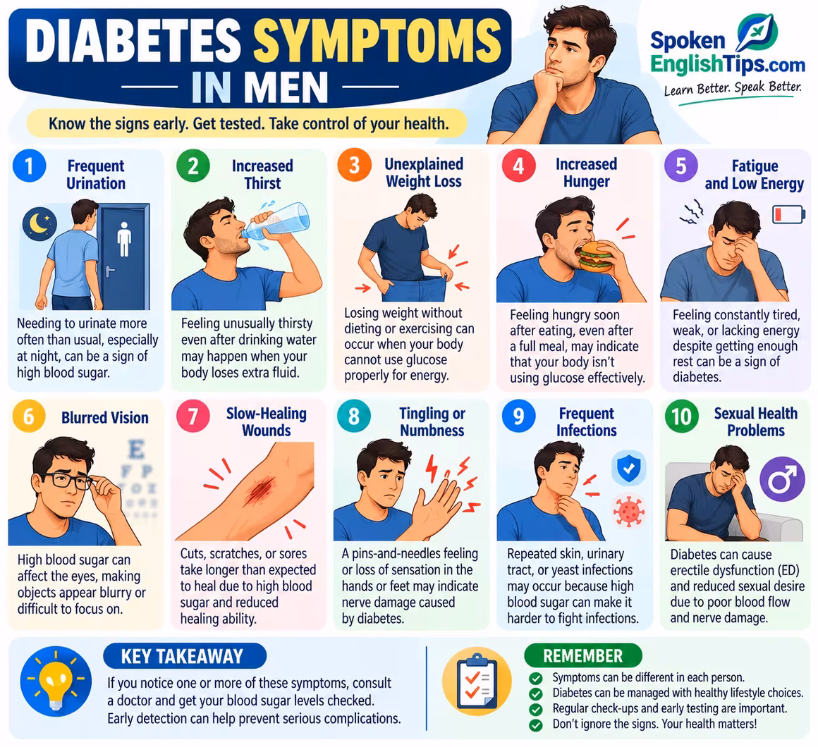 5+ Best Infographics Diabetes Ever on Internet Diabetes Symptoms in Men