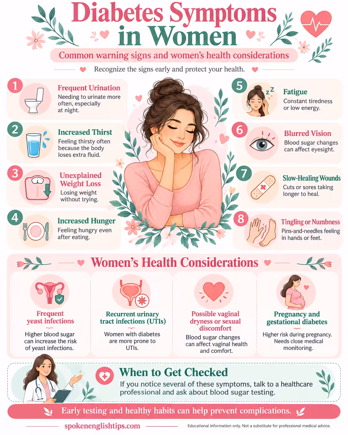 7+ Diabetes Symptoms and Health Infographics Diabetes Symptoms in Women