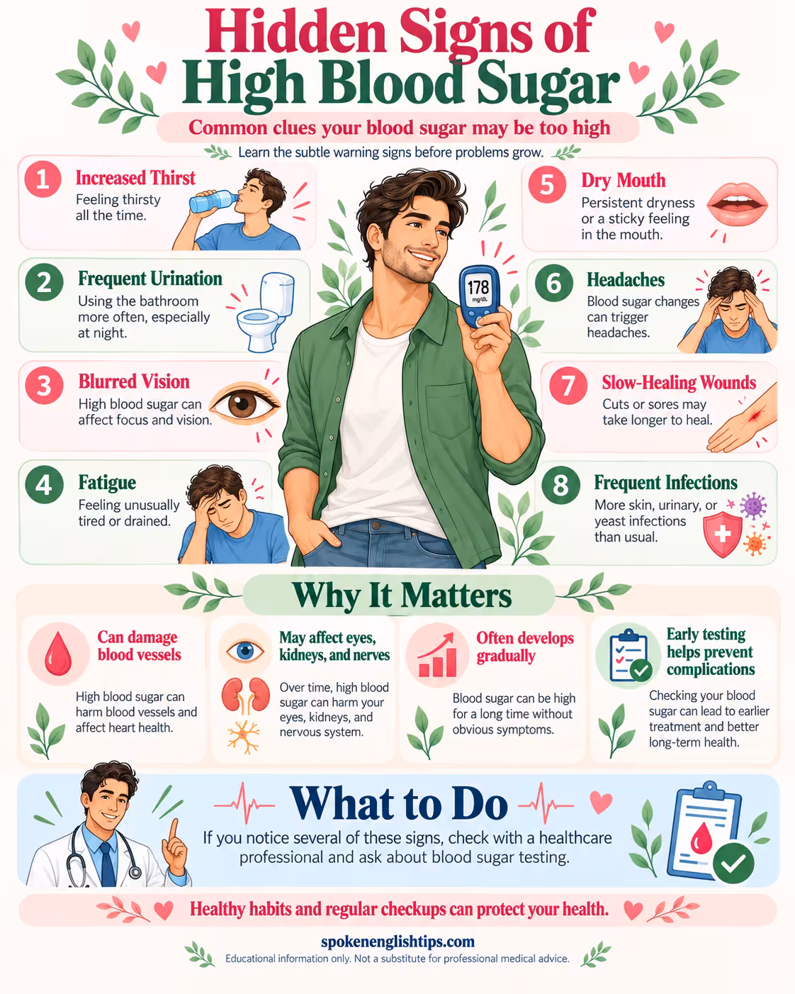 7+ Diabetes Symptoms and Health Infographics Hidden Signs of High Blood Sugar